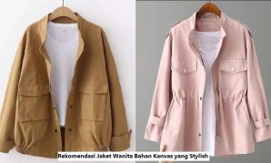 Jaket Wanita Bahan Kanvas